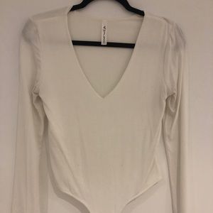 White Long sleeve Bodysuit
